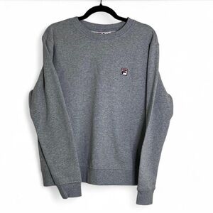 Fila Grey Crewneck Sweatshirt L With Small Emblem